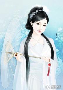 古风美女吃瓜图片